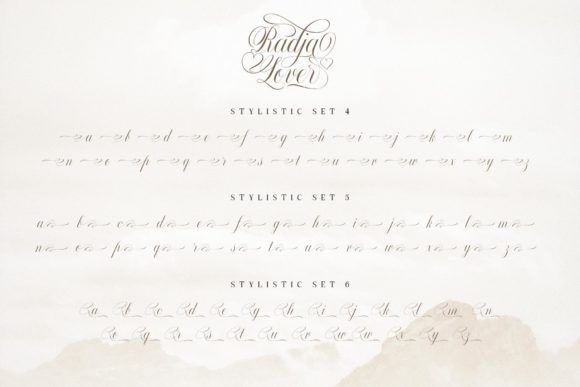 Radja Lover Script Font Poster 11