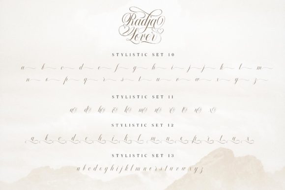 Radja Lover Script Font Poster 15