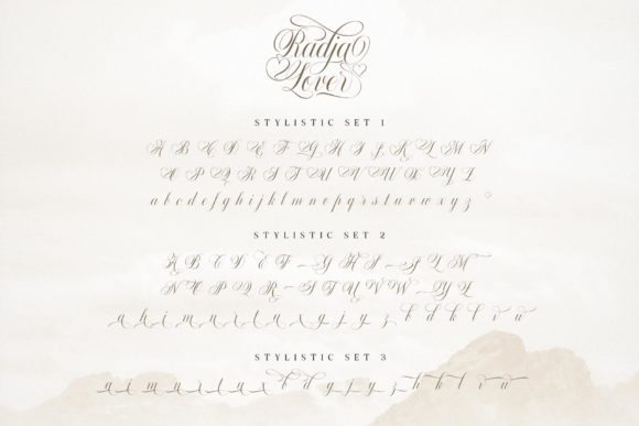 Radja Lover Script Font Poster 9