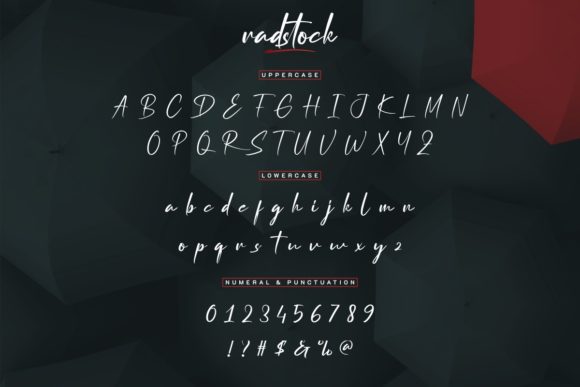 Radstock Font Poster 4