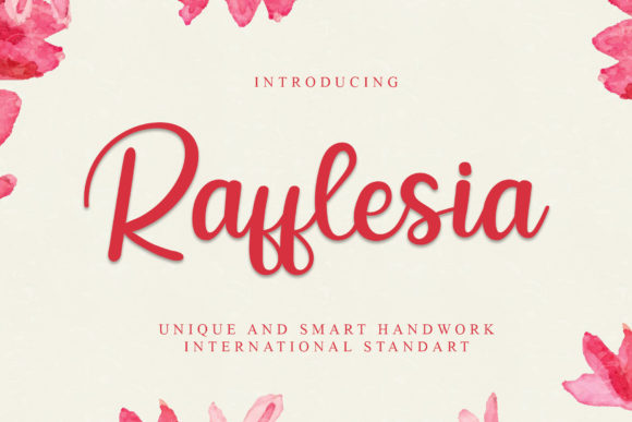 Rafflesia Font Poster 1