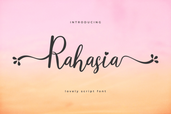 Rahasia Font Poster 1