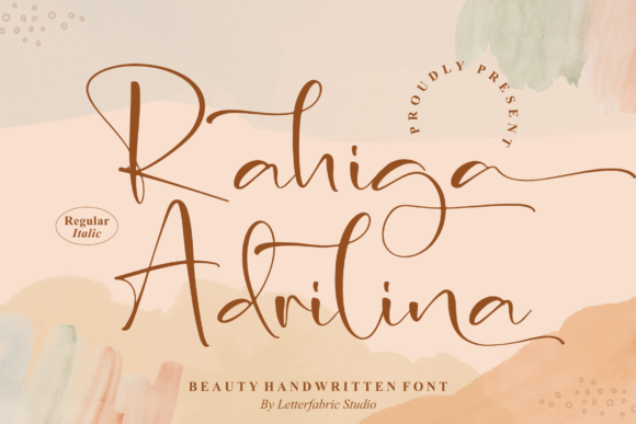 Rahiga Adrilina Font Poster 1