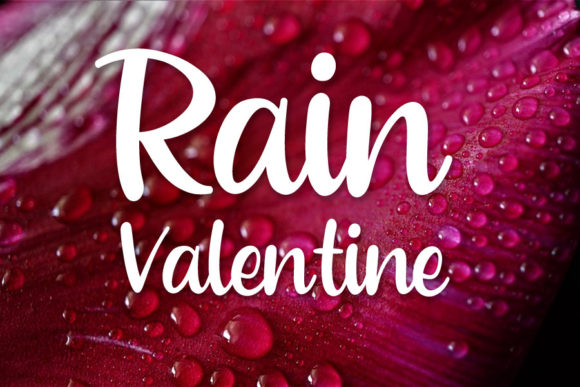 Rain Font Poster 2