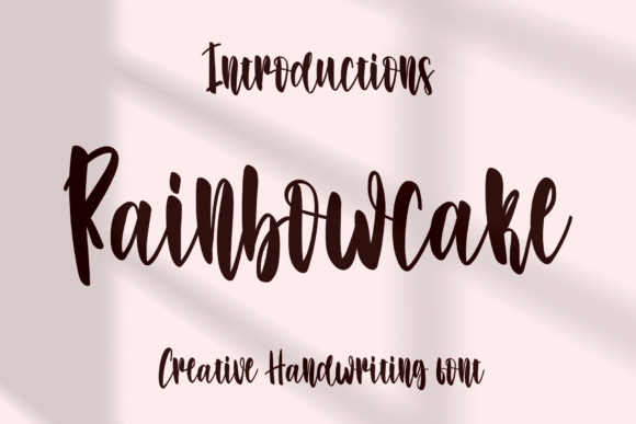 Rainbow Cake Font