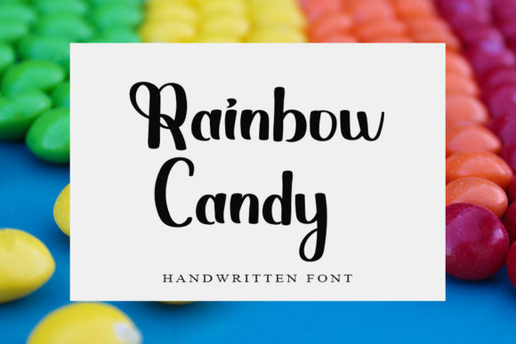 Rainbow Candy Font Poster 1
