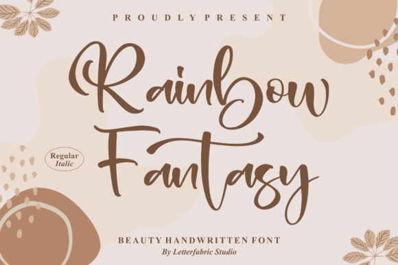 Rainbow Fantasy Font Poster 1