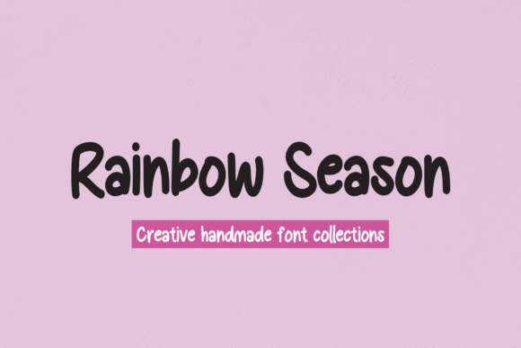 Rainbow Season Font Poster 1