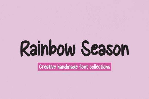 Rainbow Season Font Rainbow Season Font Poster 1