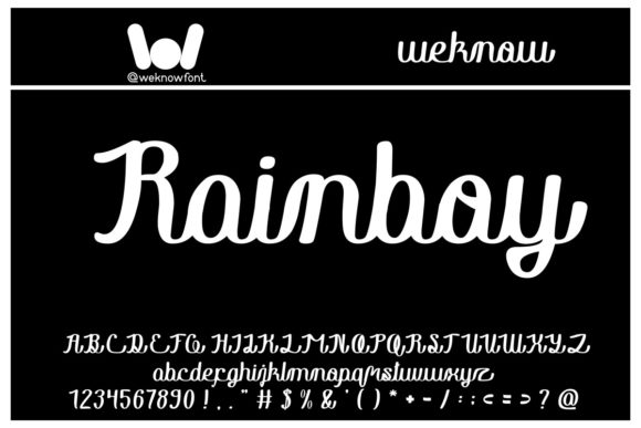 Rainboy in Love Font