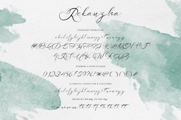 Rakanzha Script Font Poster 4