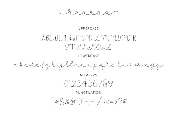 Ramona Signature Font Poster 9