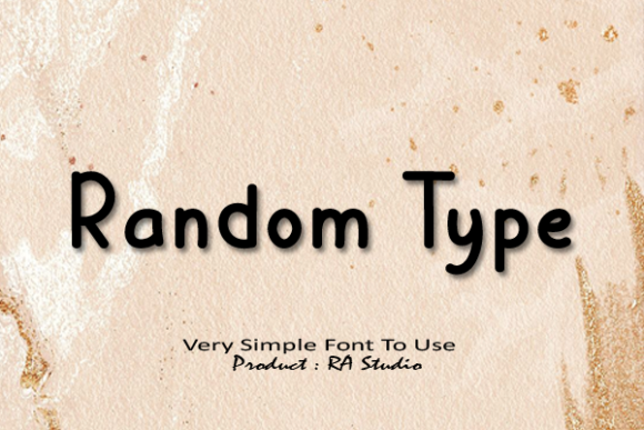 Random Type Font Random Type Font Poster 1