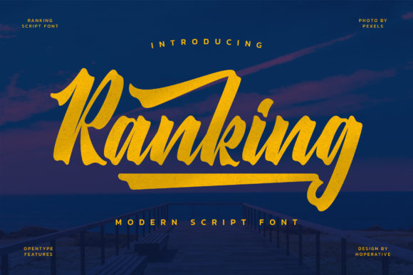 Ranking Font Poster 1