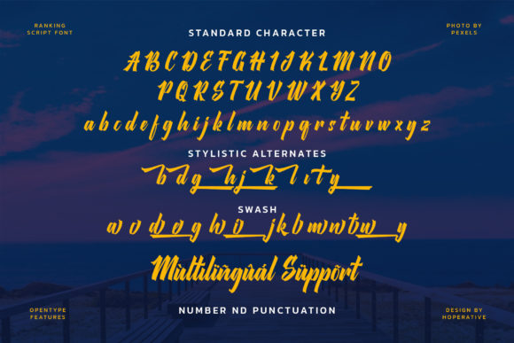 Ranking Font Poster 10