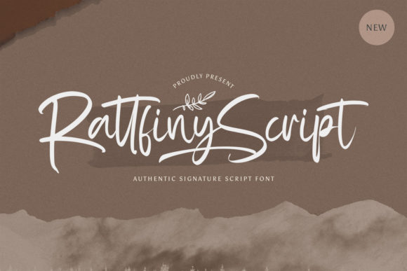 Rattfiny Script Font Poster 16