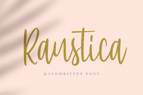 Raustica Font Raustica Font Poster 1