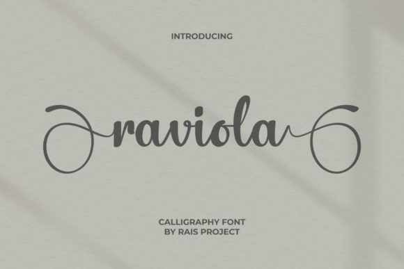 Raviola Font Poster 1