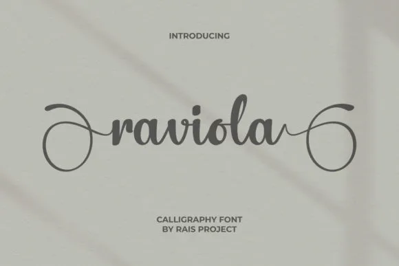 Raviola Font Poster 1