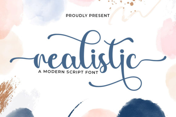 Realistic Font Poster 1