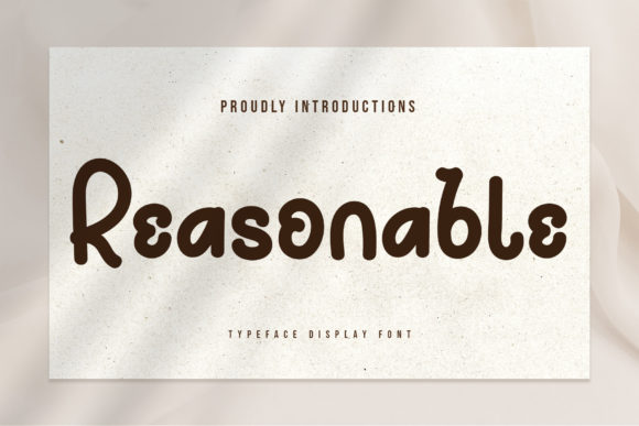 Reasonable Font Poster 1