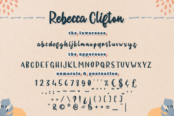 Rebecca Clifton Font Poster 7