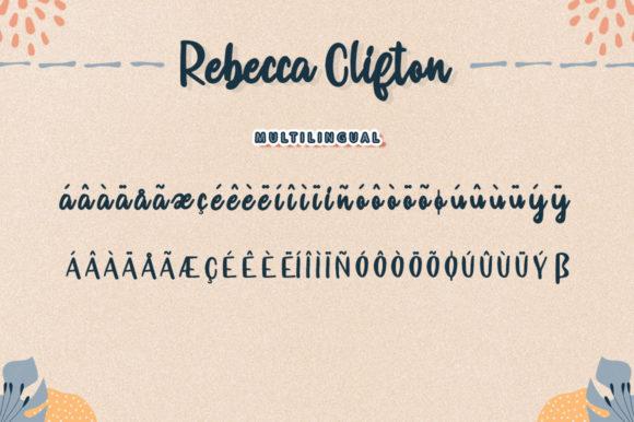 Rebecca Clifton Font Poster 8