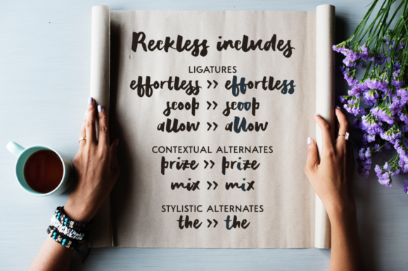 Reckless Font Poster 2