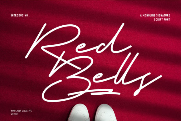 Red Bells Font Poster 1
