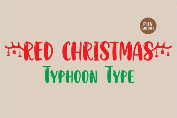 Red Christmas Font