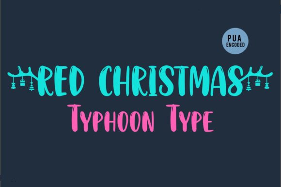 Red Christmas Font Poster 2
