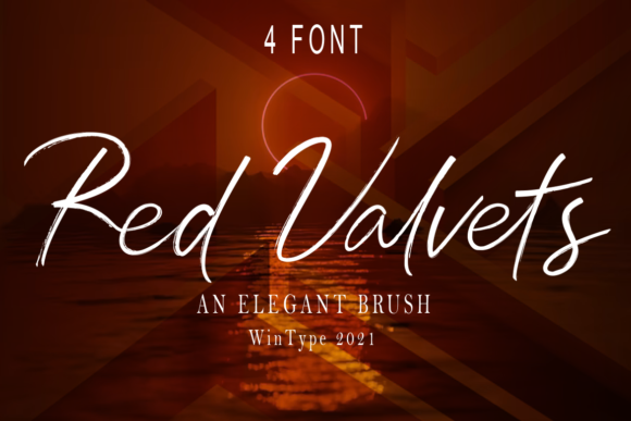 Red Valvets Font Poster 1