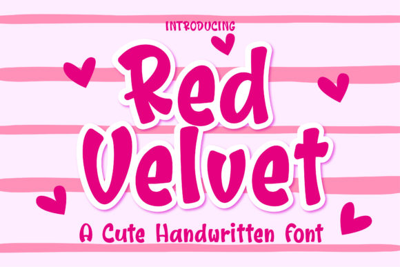 Red Velvet Font Poster 1