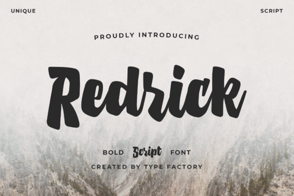 Redrick Font Poster 1