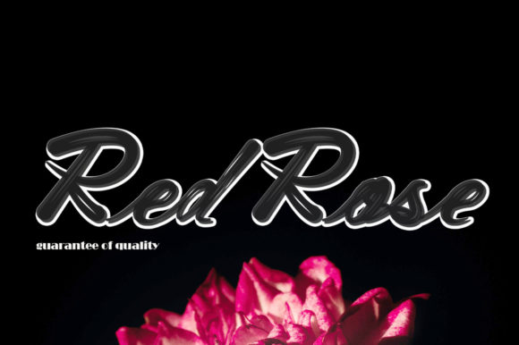 RedRose Font Poster 2