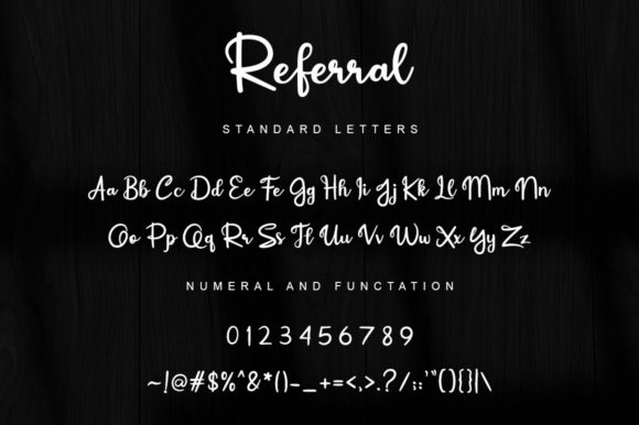 Referral Font Poster 5