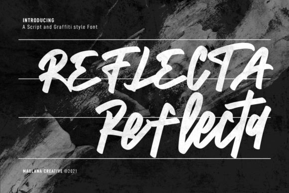 Reflecta Font Poster 1