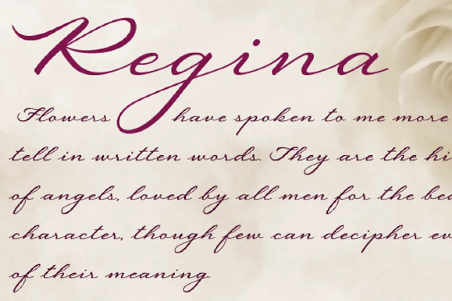Regina Font Poster 2