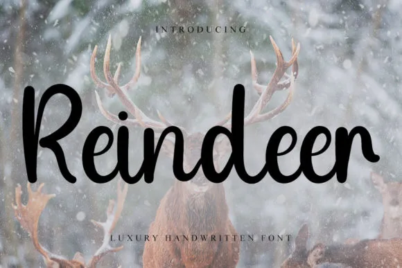 Reindeer Font Reindeer Font Poster 1