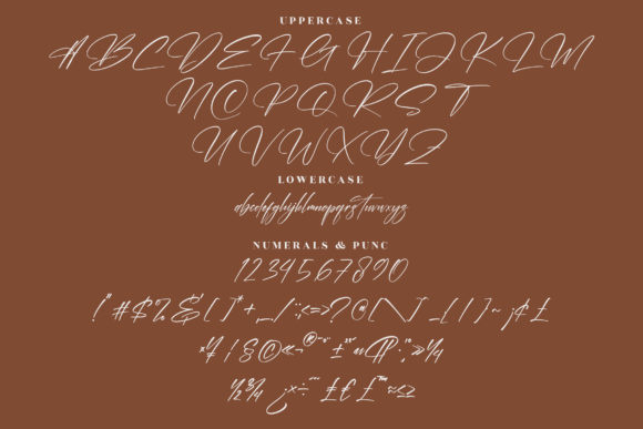 Rembulan Signature Font Poster 13
