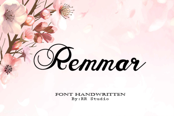 Remini Script Font Poster 3