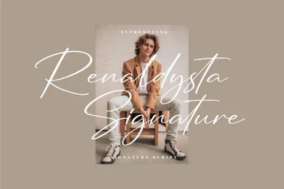 Renaldysta Signature Font Renaldysta Signature Font Poster 1