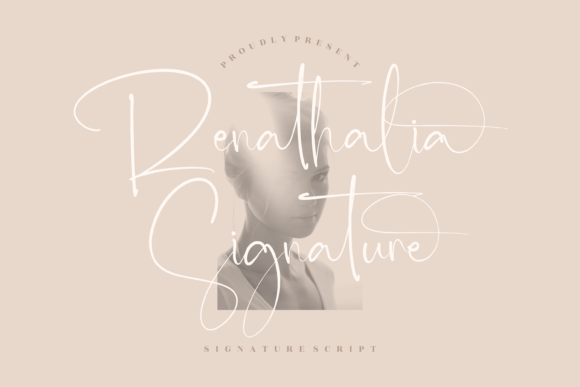 Renathalia Signature Font Poster 1