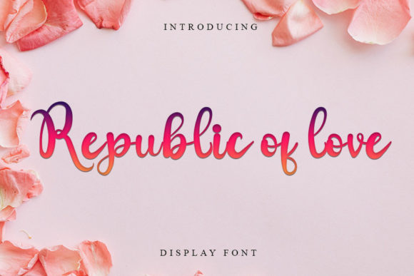 Republic of Love Font Poster 1