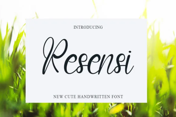 Resensi Font Resensi Font Poster 1