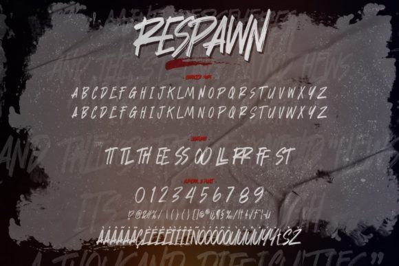 Respawn Font Poster 3