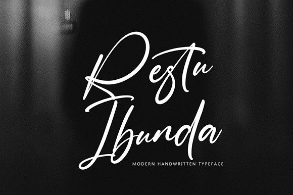 Restu Ibunda Font Poster 1