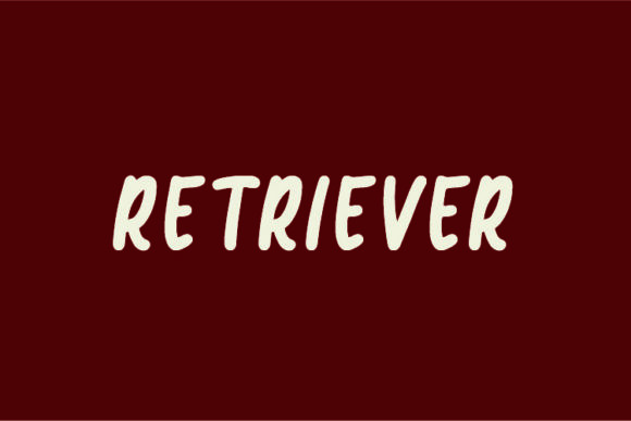 Retriever Font Poster 1