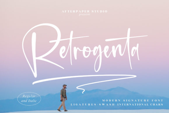 Retrogenta Font Poster 1