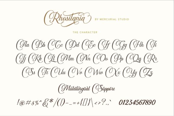 Rhositania Font Poster 13